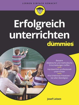 cover image of Erfolgreich unterrichten f&uuml;r Dummies